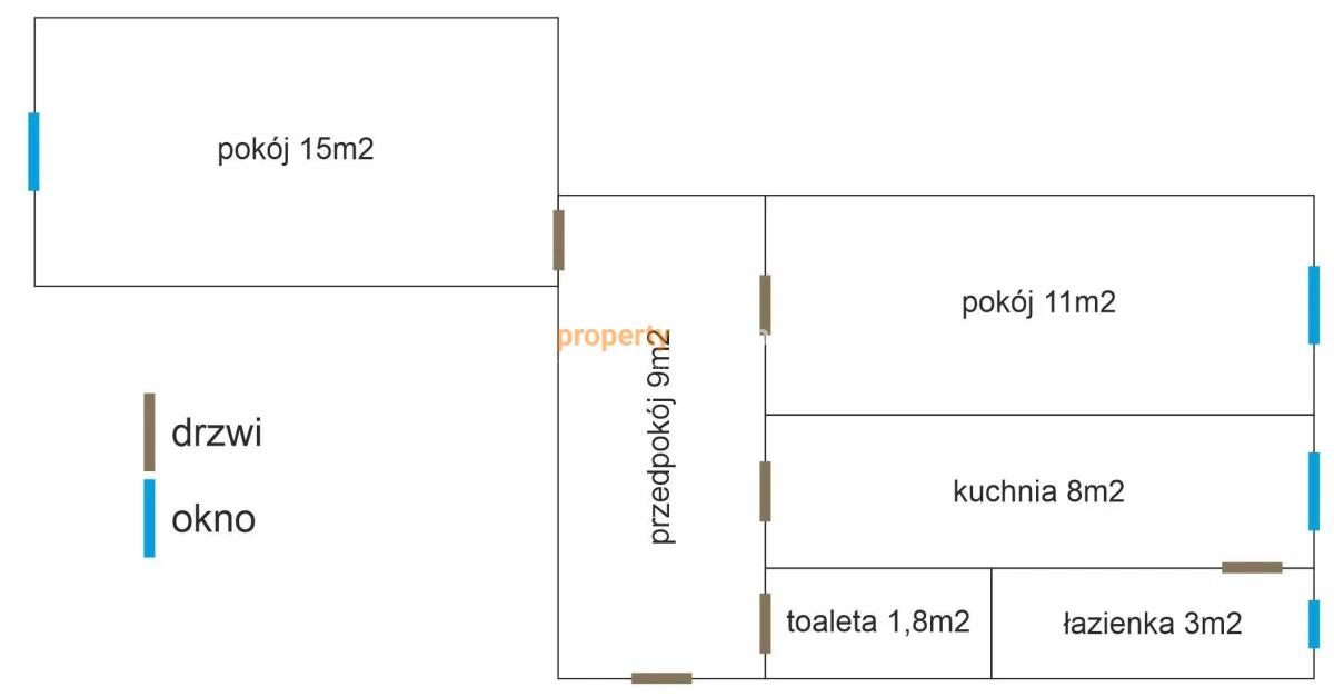 Mieszkanie 48m2, centrum Szczecina, ul. Kujawska - BEZ POŚREDNIKÓW